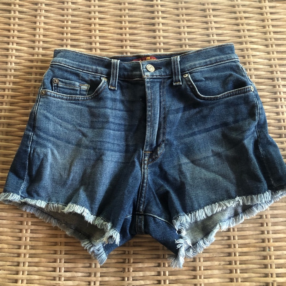 7 for all man kind jean shorts